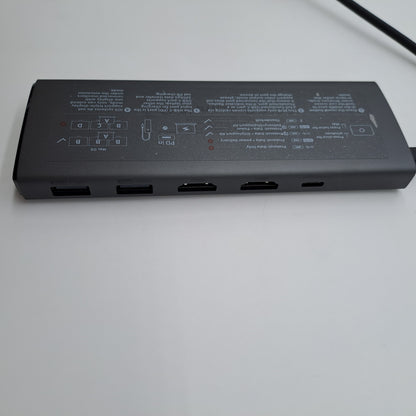 Baseus Docking Station de Monitor Dual, 10 Gbps 10 en 1