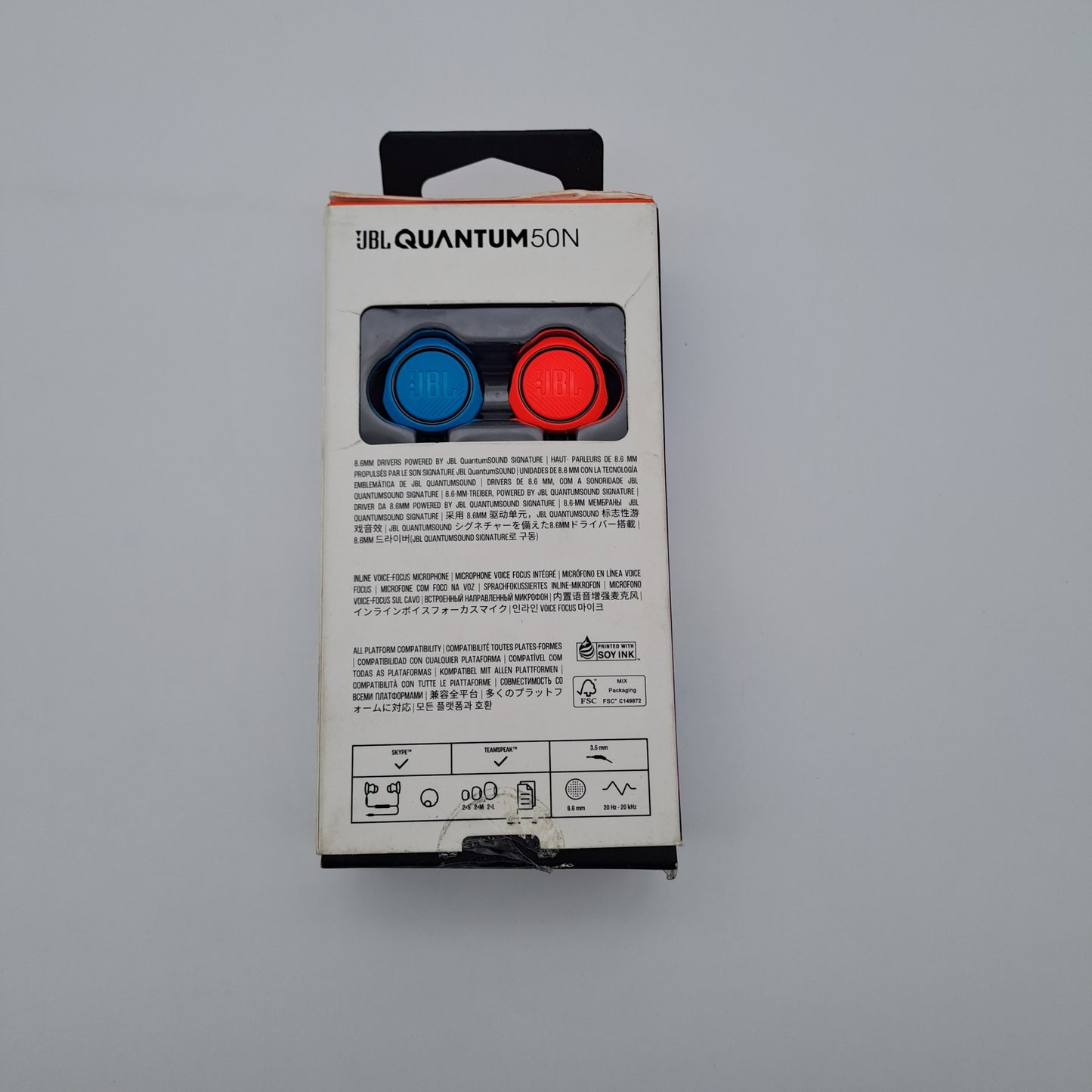 JBL Quantum 50N – Cuffie da Gaming In-Ear con Filo
