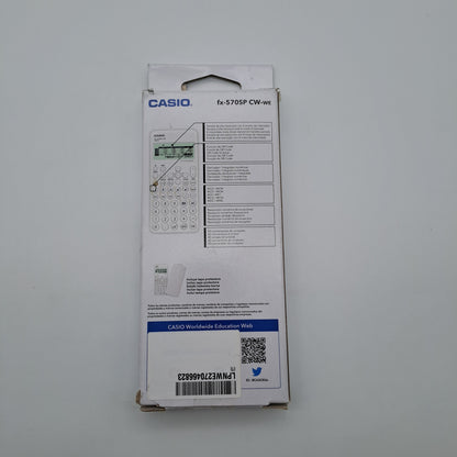 Casio FX-570SP – Calcolatrice Scientifica Bianca con Custodia