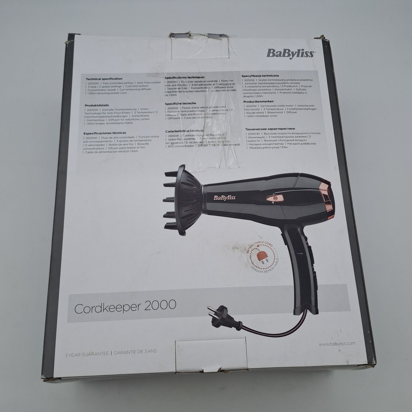 Babyliss Cordkeeper 2000- Asciugacapelli