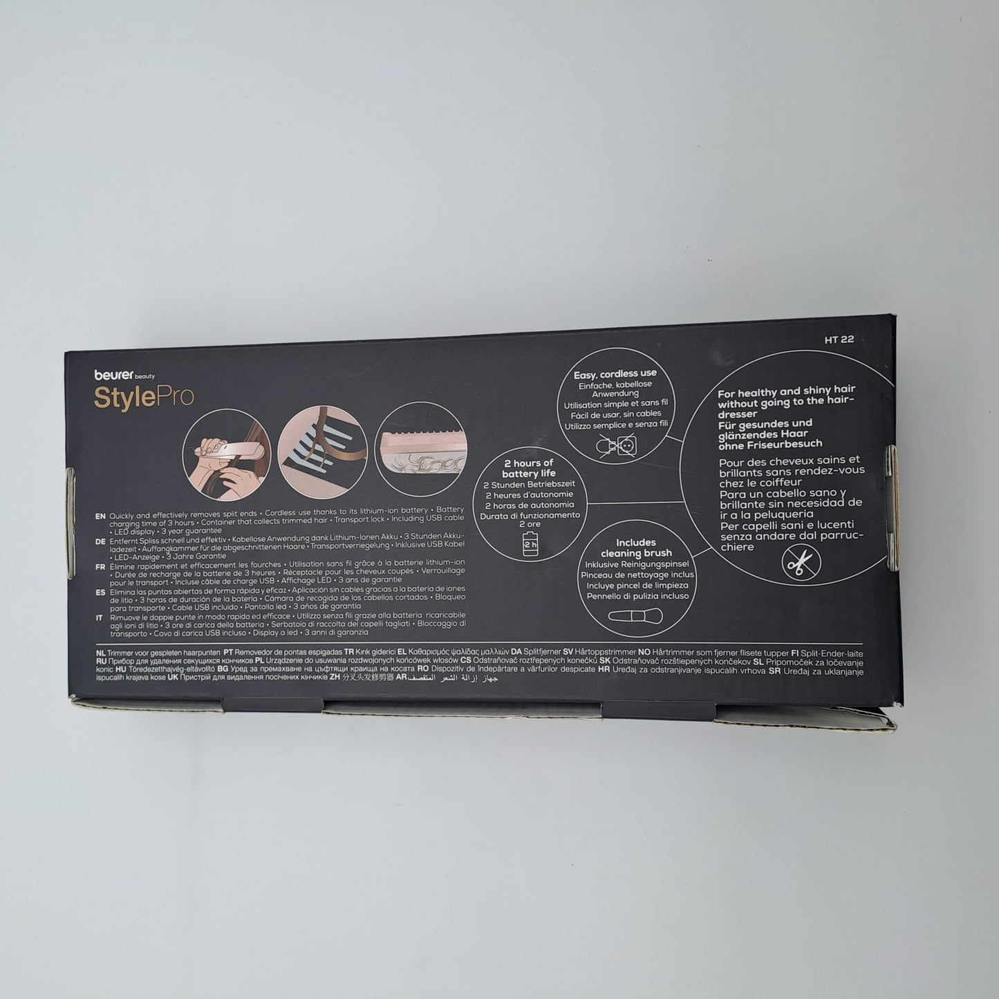 Beurer HT 22 StylePro Pistra/Dispositivo Rimuovi Doppie Punte Cordless Rosa