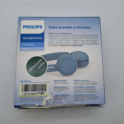 Philips TAH4205 Cuffie Wireless On-Ear Bluetooth Blu