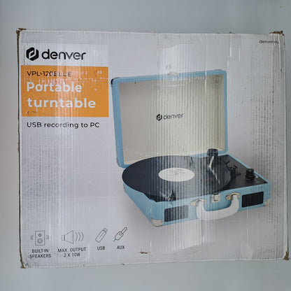 Denver VPL-120BLUE Giradischi Portatile