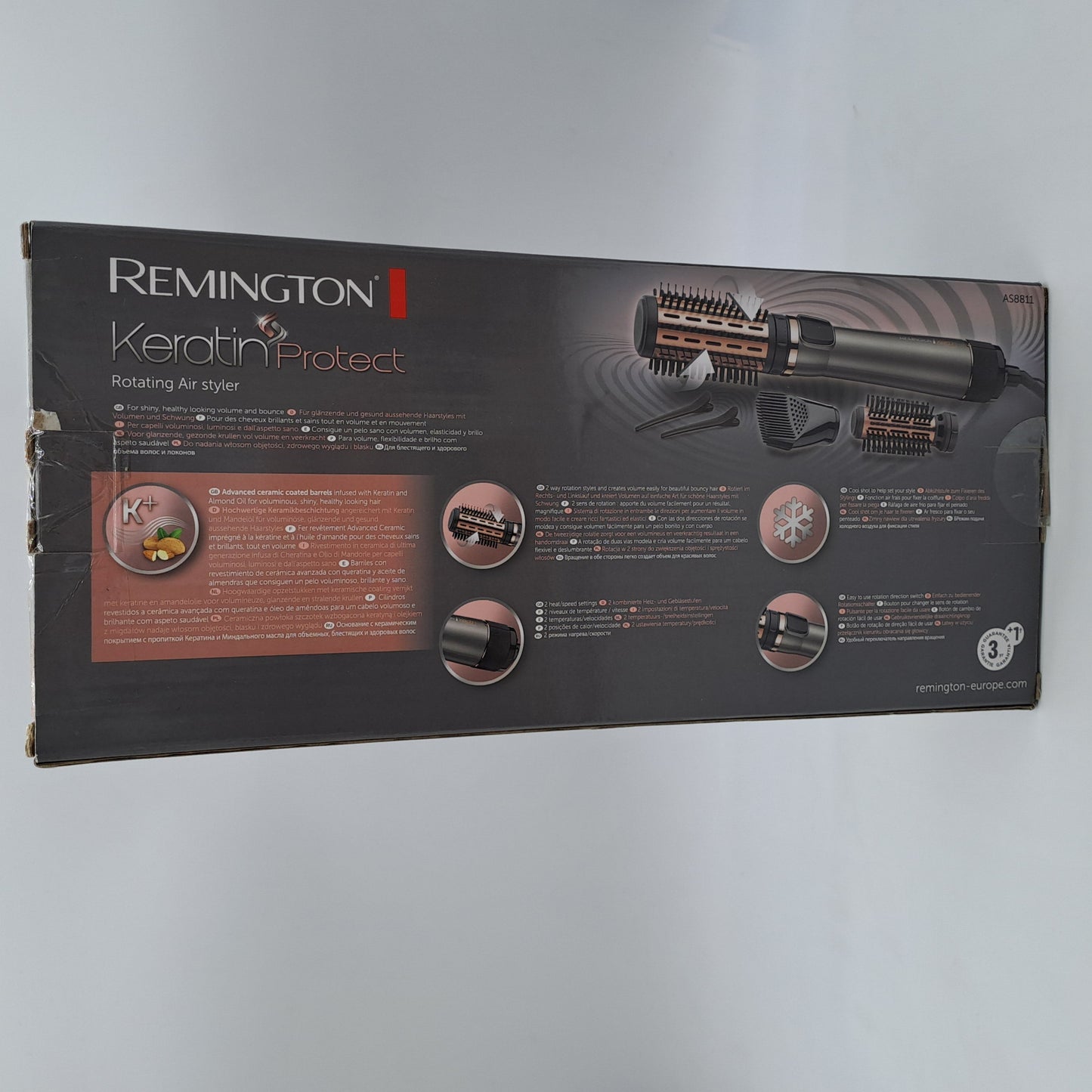 Remington Keratin Protect AS8811 Spazzola Rotante 1000W