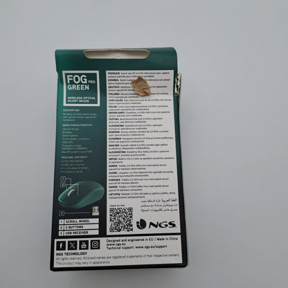 NGS Fog Pro Green Mouse Wireless