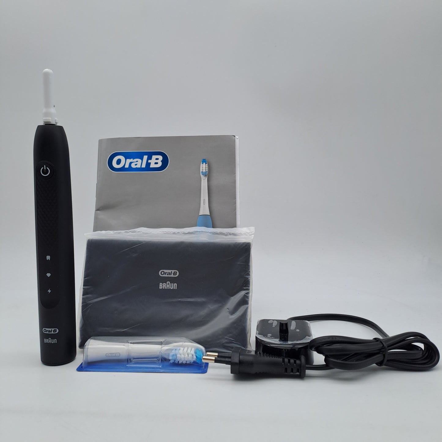 Oral-B Pulsonic Slim Clean 2000 Nero – Spazzolino Elettrico con Caricatore, Testina e Custodia