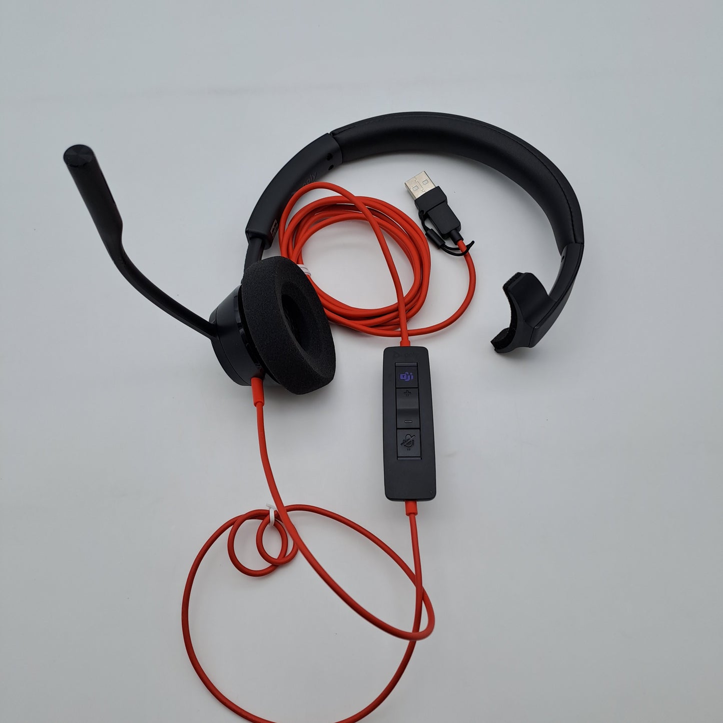 Poly Plantronics Blackwire 3310 – Cuffia Mono USB-C/USB-A con Microfono e Microsoft Teams