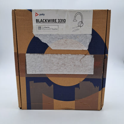 Poly Plantronics Blackwire 3310 – Cuffia Mono USB-C/USB-A con Microfono e Microsoft Teams