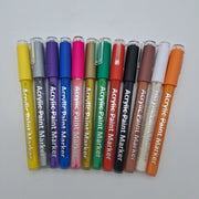 Dachiy Set 12 Pennarelli Acrilici Colorati – Acrylic Paint Marker Punta Fine