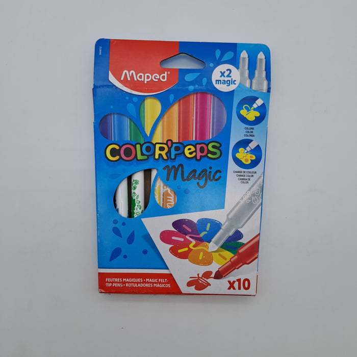 Maped Color'Peps Magic 844612 – Set 10 Pennarelli Magici Colorati