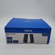 Hama E80 Casse Stereo per PC USB con Jack 3,5 mm – Nero