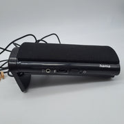 Hama E80 Casse Stereo per PC USB con Jack 3,5 mm – Nero