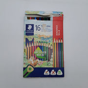 STAEDTLER Noris Colour Matite Colorate Triangolari 16 Colori – Upcycled Wood