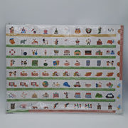 BIROYAL Planning Settimanale per Bambini 42 x 32 cm con 177 Magneti – Calendario Educativo Riutilizzabile