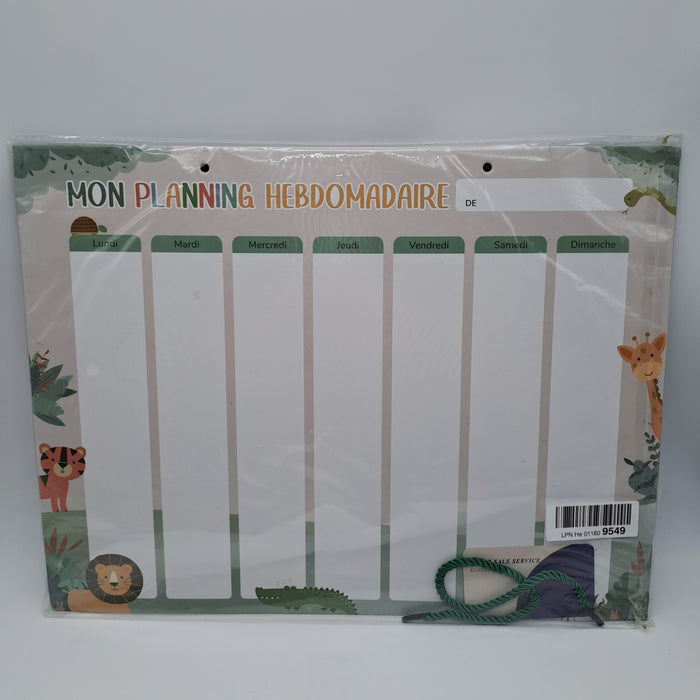 BIROYAL Planning Settimanale per Bambini 42 x 32 cm con 177 Magneti – Calendario Educativo Riutilizzabile