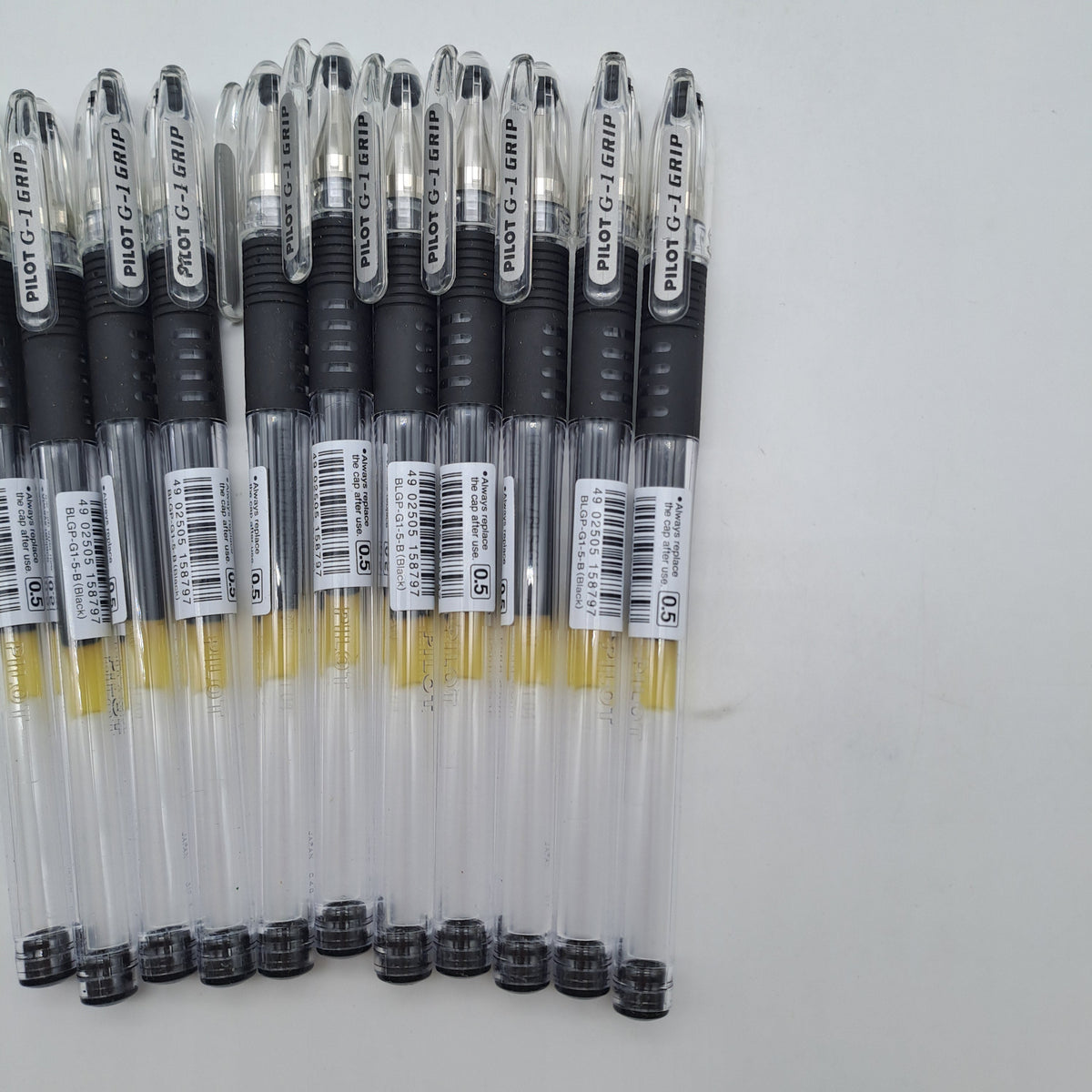 Pilot G-1 Grip 0.5 Penne Gel Nere – Confezione da 11 Pezzi