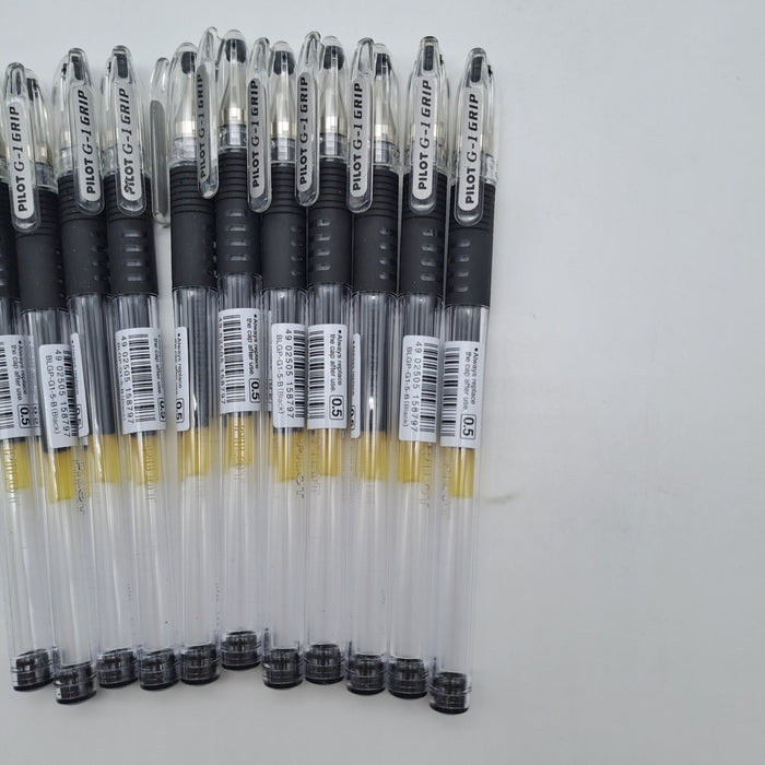 Pilot G-1 Grip 0.5 Penne Gel Nere – Confezione da 11 Pezzi