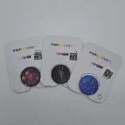Bundle 3 PopSockets PopGrip Supporti Smartphone Intercambiabili – Basket, Fiori e Glitter Blu