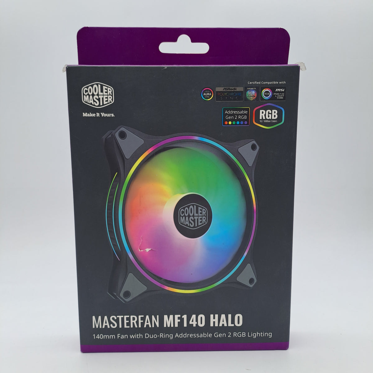 Cooler Master MasterFan MF140 Halo ARGB 140 mm – Ventola PWM RGB Gen 2