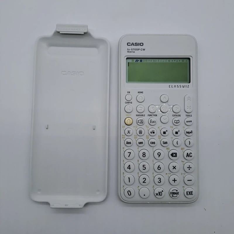 Casio FX-570SP – Calcolatrice Scientifica Bianca con Custodia