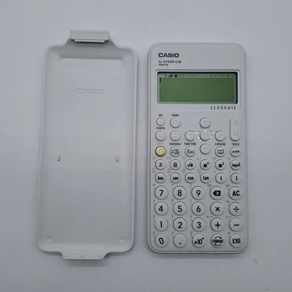 Casio FX-570SP – Calcolatrice Scientifica Bianca con Custodia