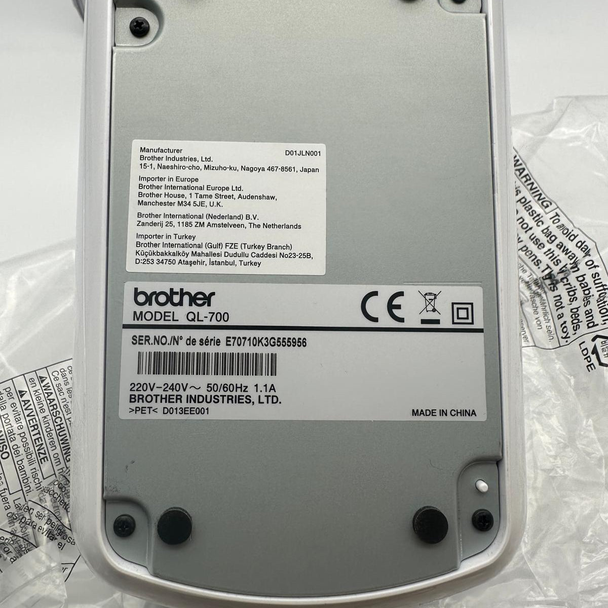 Brother QL-700 Stampante per Etichette Professionale USB