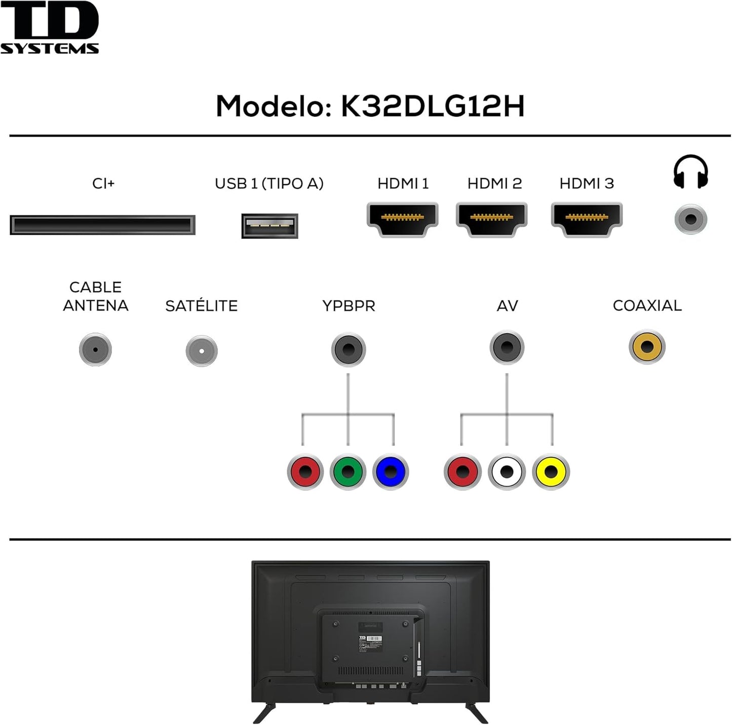TD Systems TV 32" HD 720p