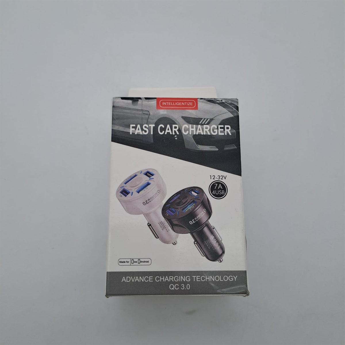4 Ports Chargeur Voiture USB Téléphone Portable, Chargeur Allume-Cigare Accessoires Compatible avec Tablette, iPhone, Samsung