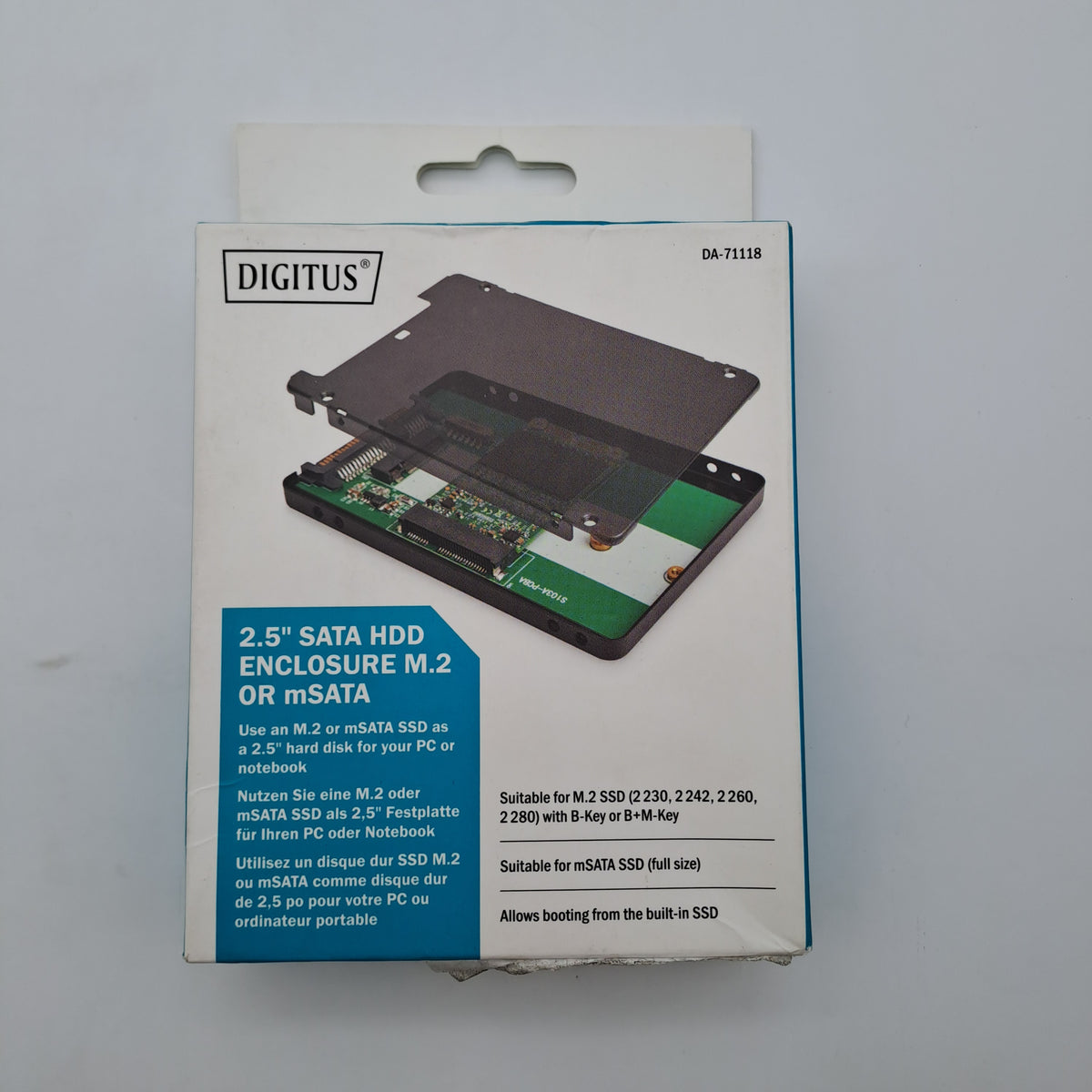 DIGITUS DA-71118 Adattatore 2,5" SATA per SSD M.2 o mSATA