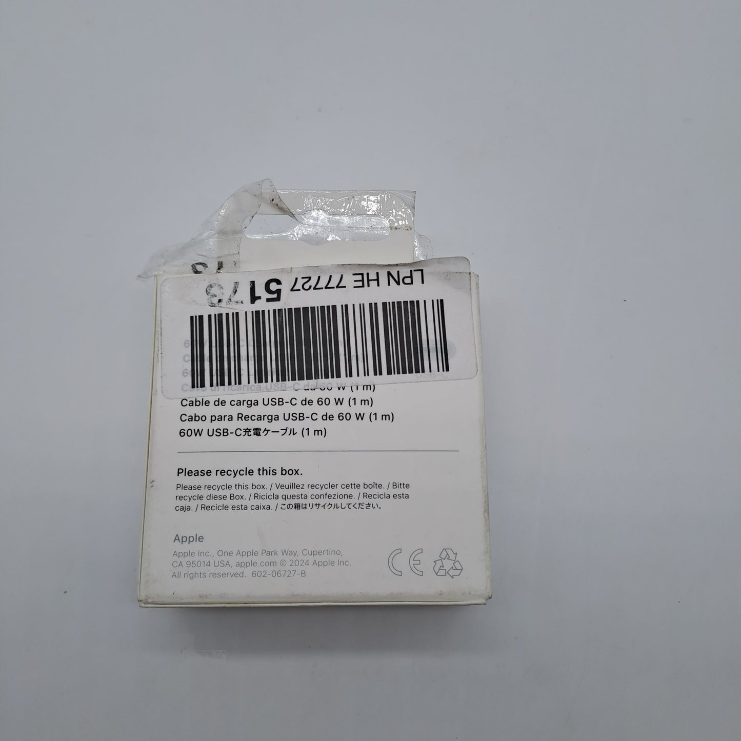 Apple Câble de charge USB-C 60W (1 m)