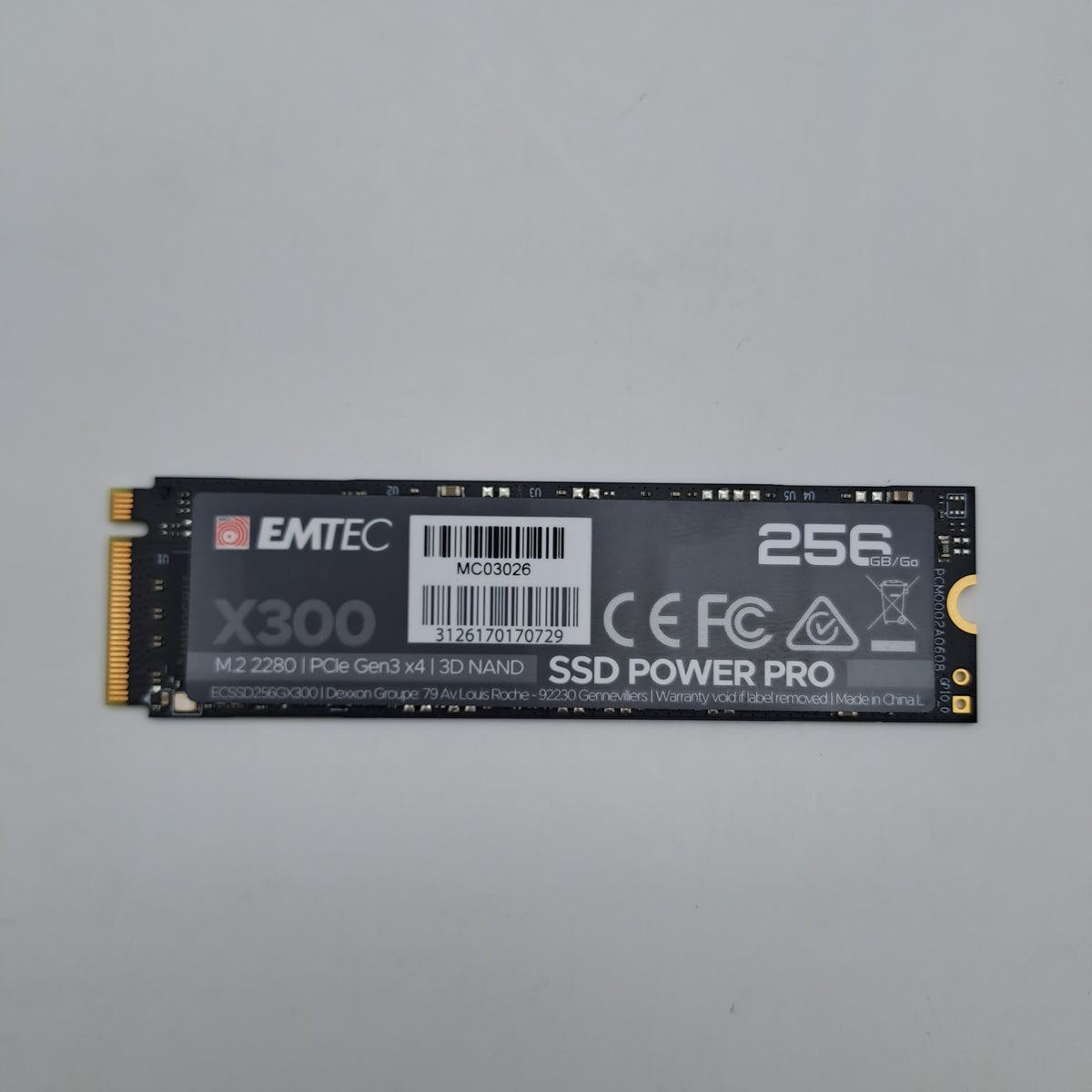 EMTEC X300 SSD M.2 NVMe 256GB PCIe 3.0 x4