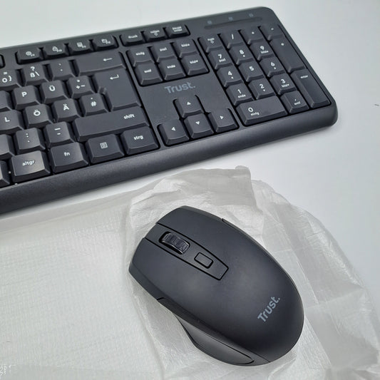 Tastiera e Mouse Trust – Set Wireless Nero
