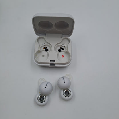 Sony LinkBuds True Wireless Bluetooth – Auricolari Wireless con Custodia di Ricarica (Bianco)