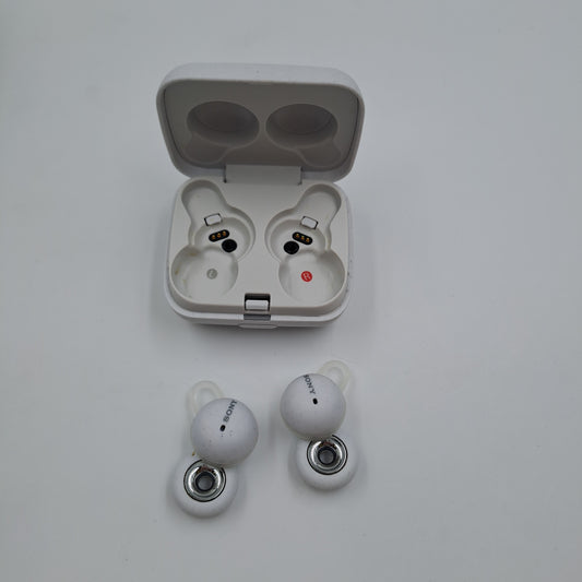 Sony LinkBuds True Wireless Bluetooth – Écouteurs sans fil avec étui de chargement (Blanc)