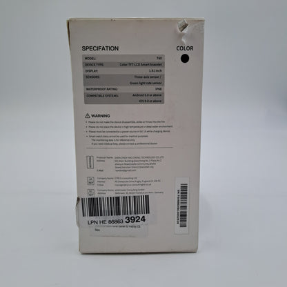 Smartwatch Uaue T60 1.91" Nero