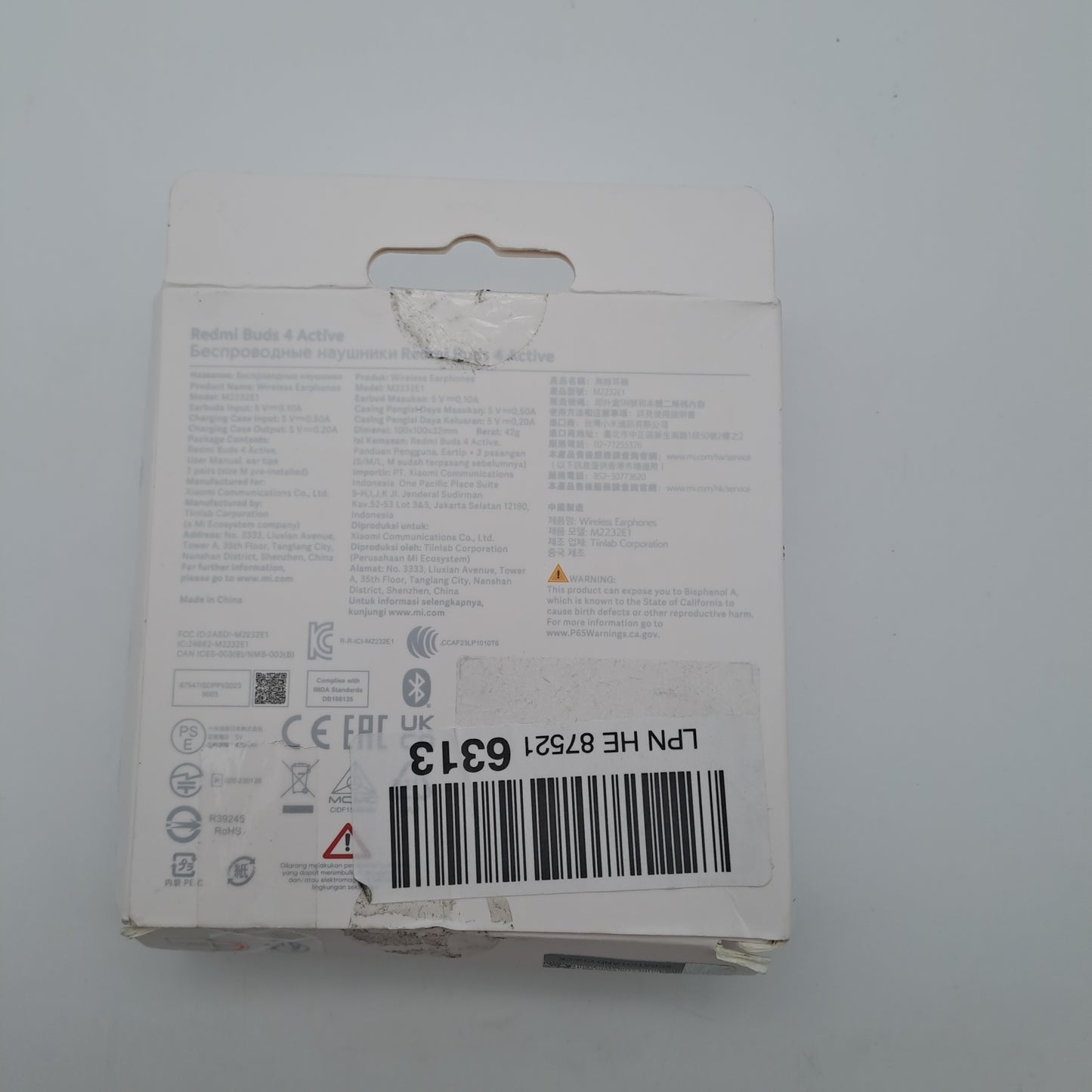 Xiaomi Redmi Buds 4 Active - blanc