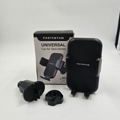 Portentum Universal Car Air Vent Holder – Smartphone Holder for Car Air Vent