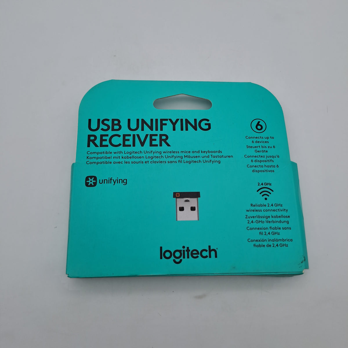 Logitech USB Unifying Receiver 2,4 GHz – Ricevitore per Mouse e Tastiere