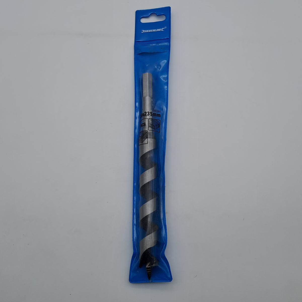 Silverline 783091 Punta Elicoidale per Legno 20 x 235 mm con Attacco Esagonale