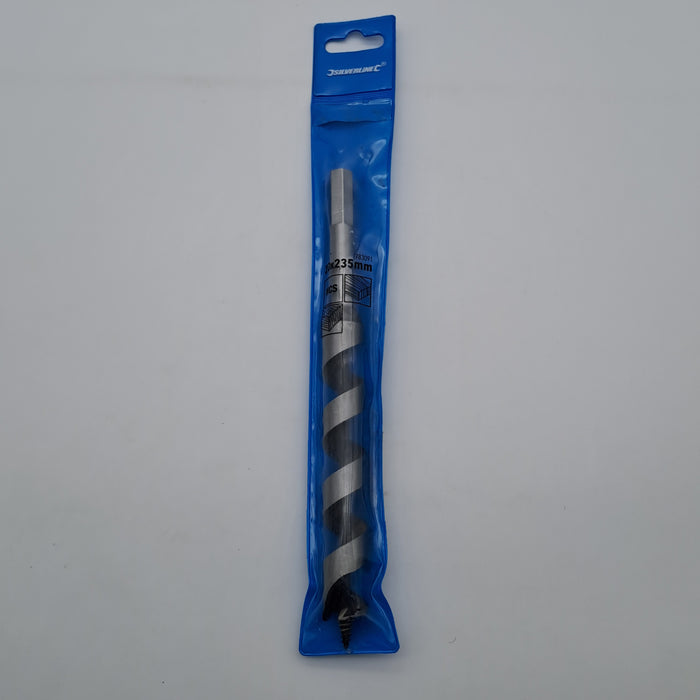 Silverline 783091 Punta Elicoidale per Legno 20 x 235 mm con Attacco Esagonale