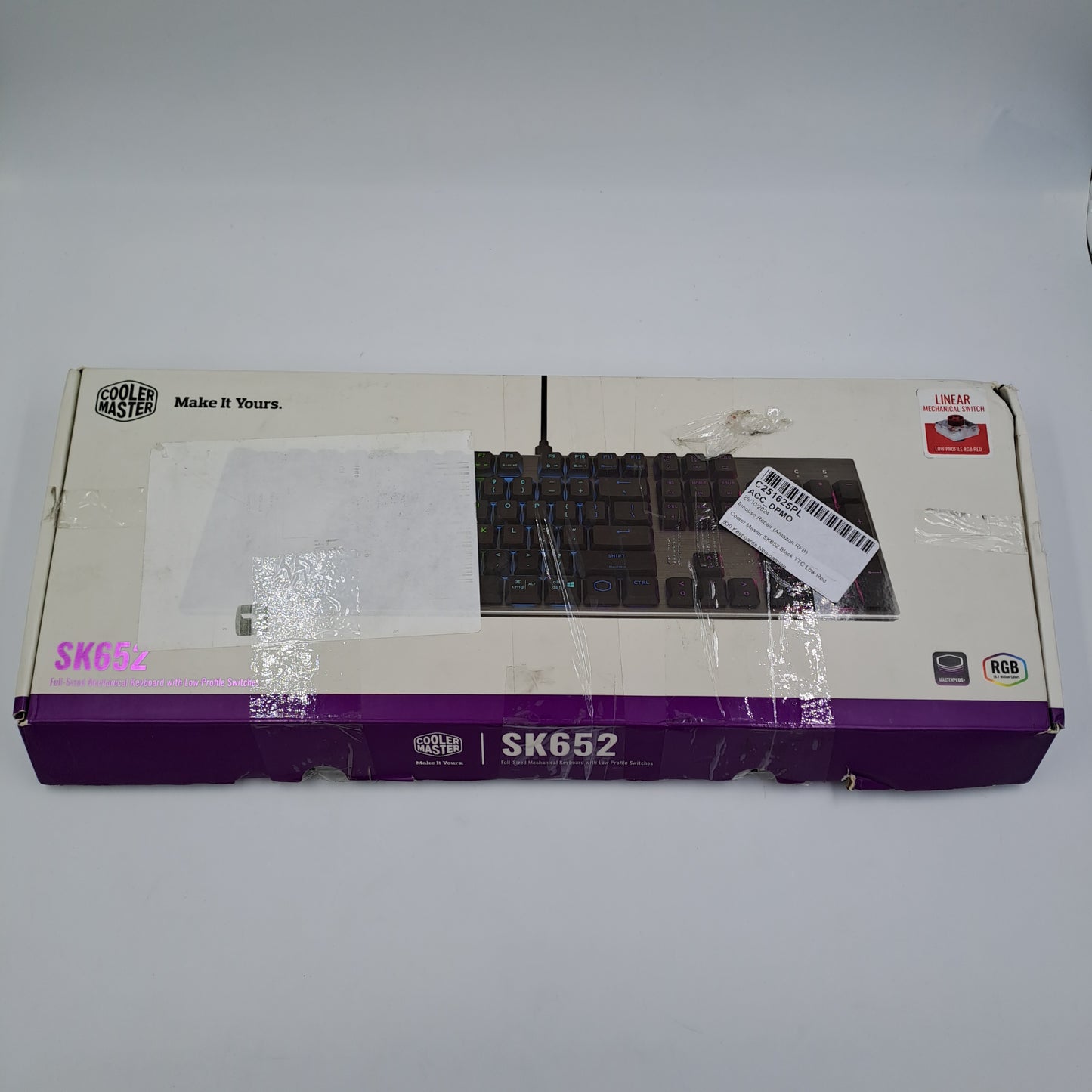 Cooler Master SK652 – Teclado mecánico de tamaño completo y perfil bajo