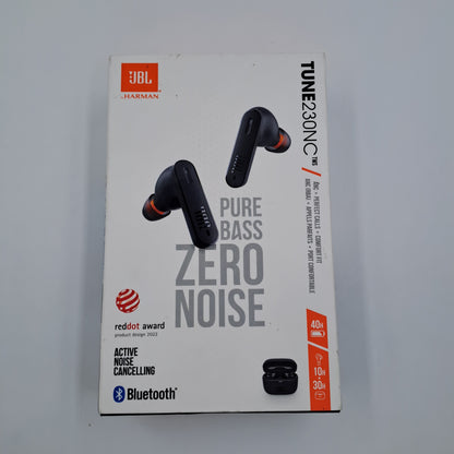 JBL Tune 230NC TWS Auricolari Wireless Bluetooth con Custodia di Ricarica - Nero