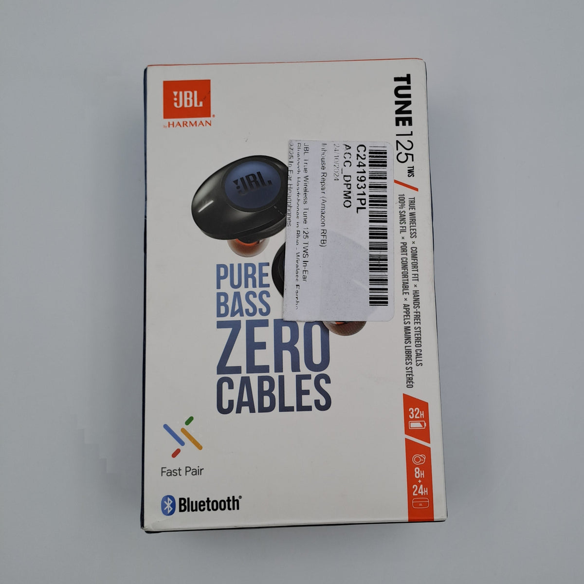 JBL Tune 125TWS Auriculares inalámbricos Bluetooth