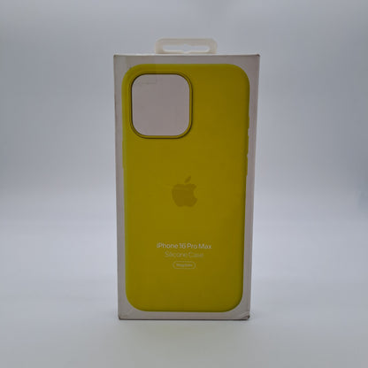Apple iPhone 16 Pro Max Silicone Case con MagSafe Gialla