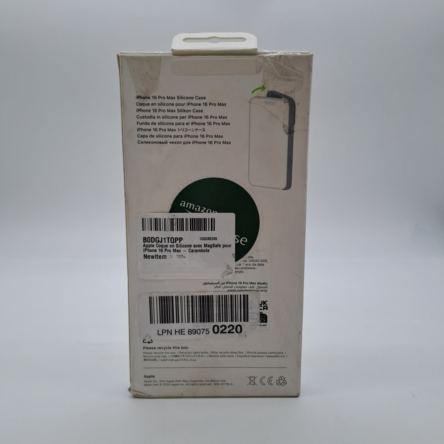 Apple iPhone 16 Pro Max Silicone Case con MagSafe Gialla