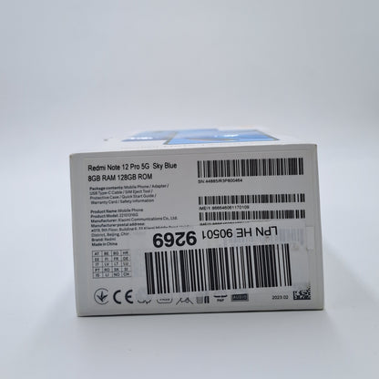 Xiaomi Redmi Note 12 Pro 5G – 8GB RAM, 128GB ROM