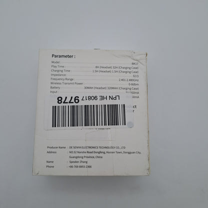 Écouteurs Bluetooth 5.3 stéréo HiFi BK17