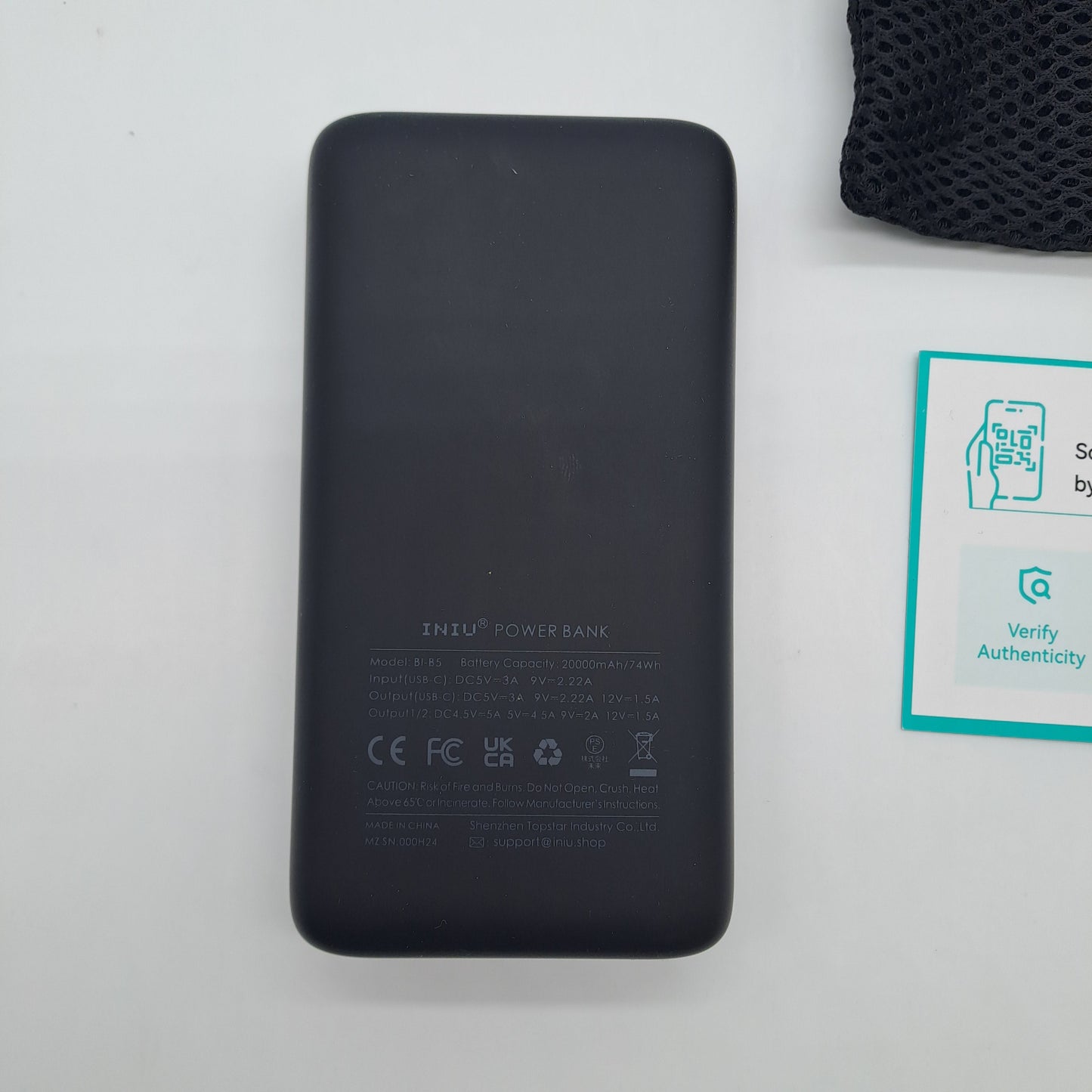 INIU Power Bank BI-B5 20000mAh PD 22.5W