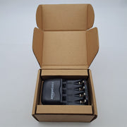 Amazon Basics Caricabatterie USB per Batterie Ni-MH AA/AAA – Nero