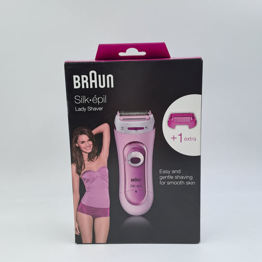 Braun Silk·épil Lady Shaver – Rasoio Elettrico Donna per Aree Sensibili con Accessorio Trimmer